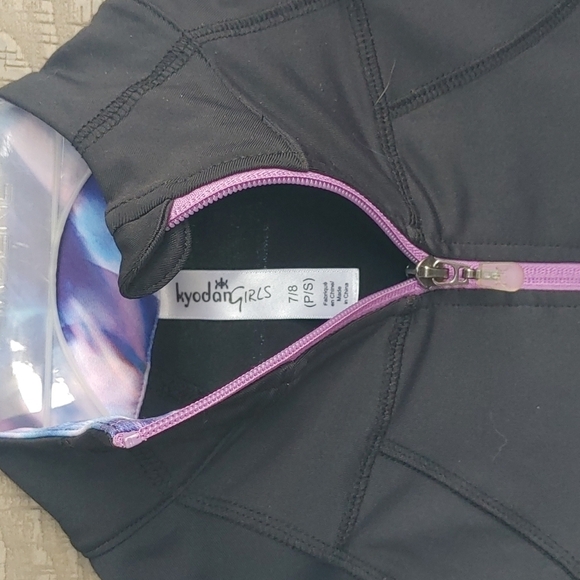 Kyodan Girls Athletic sweater black size 7/8 - Picture 3 of 8